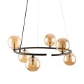 Lampa wisząca szklane klosze kule ANABELLE kolor Brązowy 6571 TK Lighting