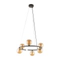 Lampa wisząca szklane klosze kule ANABELLE kolor Brązowy 6571 TK Lighting