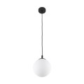 Lampa wisząca ESME gwint E27 moc 15W styl nowoczesny szklany klosz | czarny 5669 TK lighting