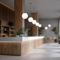Lampa wisząca klosz-kula z bialego szkłą 35cm średnicy ESME 5671 TK Lighting