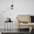 Lampa wisząca zwis szklany klosz na E27 ESME kolor Czarny 5378 TK Lighting