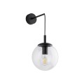 Kinkiet ścienny szklany klosz ESME kolor Czarny 5387 TK Lighting