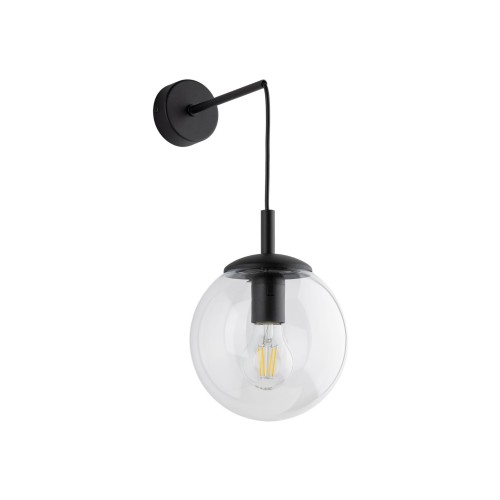 Kinkiet ścienny szklany klosz ESME kolor Czarny 5387 TK Lighting