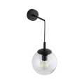 Kinkiet ścienny szklany klosz ESME kolor Czarny 5387 TK Lighting
