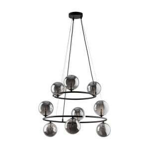 Lampa wisząca ANABELLE gwint G9 moc 6W styl nowoczesny szklany klosz | czarny 6845 TK lighting
