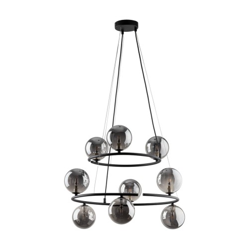 Lampa wisząca ANABELLE gwint G9 moc 6W styl nowoczesny szklany klosz | czarny 6845 TK lighting