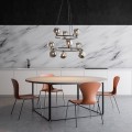 Lampa wisząca ANABELLE gwint G9 moc 6W styl nowoczesny szklany klosz | czarny 6845 TK lighting