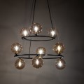 Lampa wisząca ANABELLE gwint G9 moc 6W styl nowoczesny szklany klosz | czarny 6845 TK lighting
