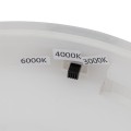 Lampa sufitowa biała do łazienki IP54 średnica 30cm 24W 6900 TK Lighting