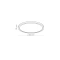 Lampa sufitowa biała do łazienki IP54 średnica 30cm 24W 6900 TK Lighting