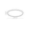 Lampa sufitowa 40cm do łazienki IP54 AQUA LED 36W 6902 TK Lighting