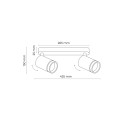 Lampa sufitowa reflektorki na listwie do holu białe JET GU10 6913 TK Lighting