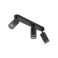 Lampa sufitowa reflektorki na listwie czarne regulowane JET 6914 TK Lighting