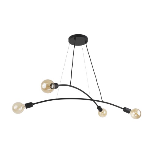 HELIX BLACK LAMPA WISZĄCA 4 2724 TK Lighting