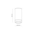 Lampa sufitowa spot tuba natynkowa czarna JET DOWNLIGHT GU10 6918 TK Lighting