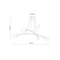 HELIX BLACK LAMPA WISZĄCA 4 2724 TK Lighting