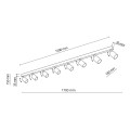 Lampa sufitowa reflektorki na listwie białe na Gu10 TOP WHITE 6879 TK Lighting