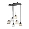 Lampa wisząca CUBUS gwint E27 moc 15W styl nowoczesny szklany klosz | czarny 2164 TK lighting