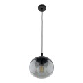 Lampa wisząca ze szklanym, grafitowym kloszem do sypialni VIBE 5825 TK Lighting