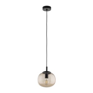 Lampa wisząca szklany klosz topaz zwis na E27 VIBE Czarny 5826 TK Lighting