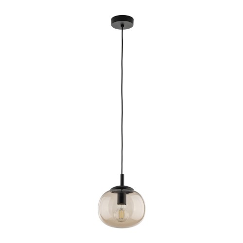 Lampa wisząca szklany klosz topaz zwis na E27 VIBE Czarny 5826 TK Lighting