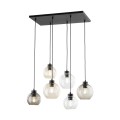 Lampa wisząca CUBUS gwint E27 moc 15W styl nowoczesny szklany klosz | czarny 2164 TK lighting