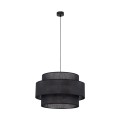 Lampa wisząca z czarnym abażurem nad stół sofę 3xE27 CALISTO 5099 TK Lighting