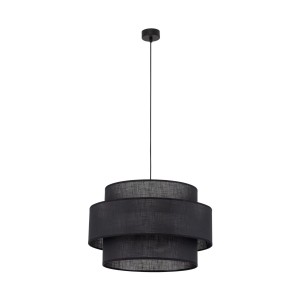 Lampa wisząca z czarnym abażurem nad stół sofę 3xE27 CALISTO 5099 TK Lighting