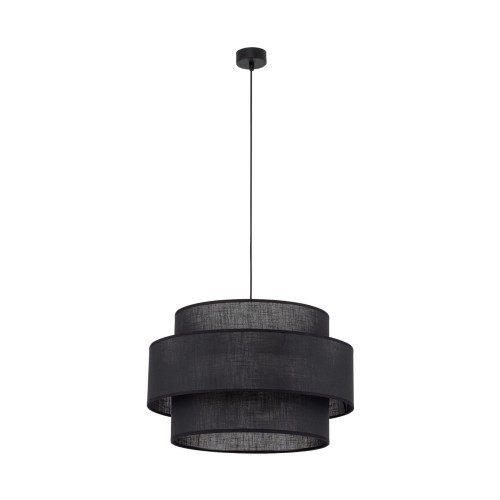 Lampa wisząca z czarnym abażurem nad stół sofę 3xE27 CALISTO 5099 TK Lighting
