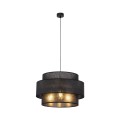 Lampa wisząca z czarnym abażurem nad stół sofę 3xE27 CALISTO 5099 TK Lighting