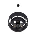 Lampa wisząca z czarnym abażurem nad stół sofę 3xE27 CALISTO 5099 TK Lighting