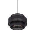 Lampa wisząca z czarnym abażurem nad stół sofę 3xE27 CALISTO 5099 TK Lighting