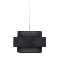 Lampa wisząca z czarnym abażurem nad stół sofę 3xE27 CALISTO 5099 TK Lighting