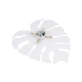 Kinkiet w kształcie liścia na G9 MONSTERA Biały do salonu 5915 TK Lighting