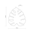 Kinkiet czarny z motywem roślinnym MONSTERA czarny 4xG9 5916 TK Lighting