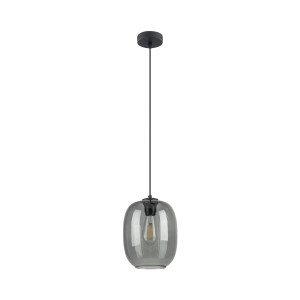 Lampa wisząca szklana z grafitowym kloszem ELIO 1xE27 5971 TK Lighting