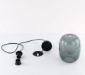 Lampa wisząca szklana z grafitowym kloszem ELIO 1xE27 5971 TK Lighting
