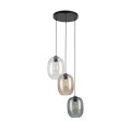 Lampa wisząca trzy kolory kloszy ELIO 5973 3xE27 szklane klosze TK Lighting