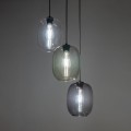 Lampa wisząca trzy kolory kloszy ELIO 5973 3xE27 szklane klosze TK Lighting