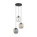 Lampa wisząca trzy kolory kloszy ELIO 5973 3xE27 szklane klosze TK Lighting