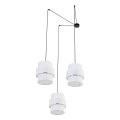 Lampa wisząca CALISTO białe klosze tkanina E27 MAX 15W LED 5975 TK Lighting