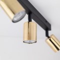 Lampa sufitowa reflektorki na listwie złote regulacja TOP 5968 TK Lighting