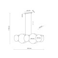 Lampa wisząca PULSE gwint E27 moc 15W styl nowoczesny klosz abażur | biały 4815 TK Lighting