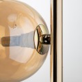 Lampa wisząca ze złotymi elementami i bursztynowymi kloszami 4838 TK Lighting