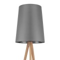 Lampa stojąca podłogowa do salonu z grafitowym abażurem WALZ 5046 TK Lighting