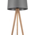 Lampa stojąca podłogowa do salonu z grafitowym abażurem WALZ 5046 TK Lighting