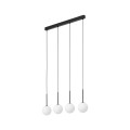 Lampa wisząca szklane mleczne klosze zwisy na G9 MARTIN Czarny 4503 TK Lighting