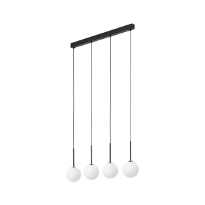Lampa wisząca szklane mleczne klosze zwisy na G9 MARTIN Czarny 4503 TK Lighting