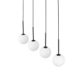 Lampa wisząca szklane mleczne klosze zwisy na G9 MARTIN Czarny 4503 TK Lighting