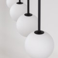 Lampa wisząca szklane mleczne klosze zwisy na G9 MARTIN Czarny 4503 TK Lighting